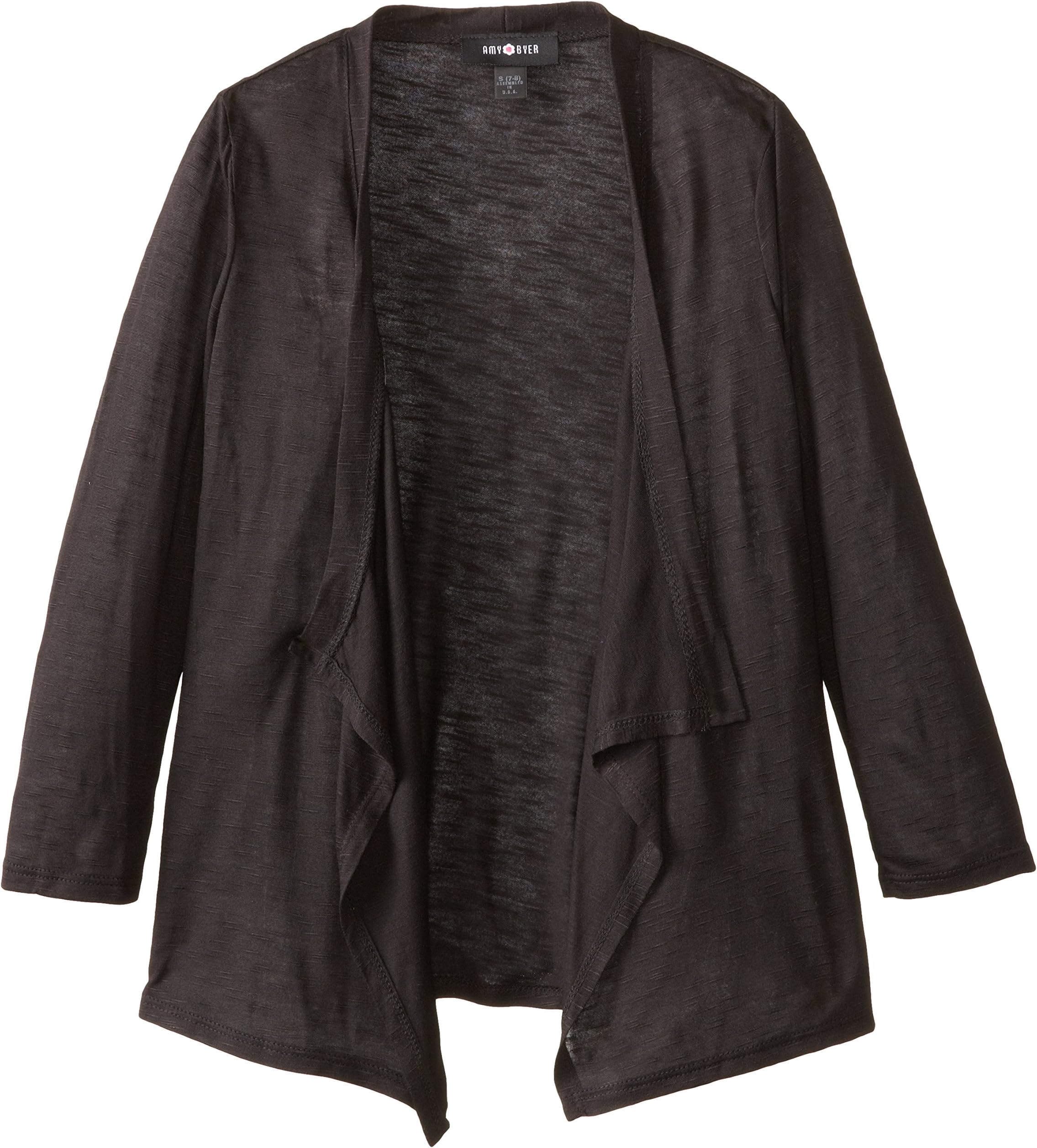 Amy Byer Girls' Everyday Favorite Lightweight Jersey Open Cardigan