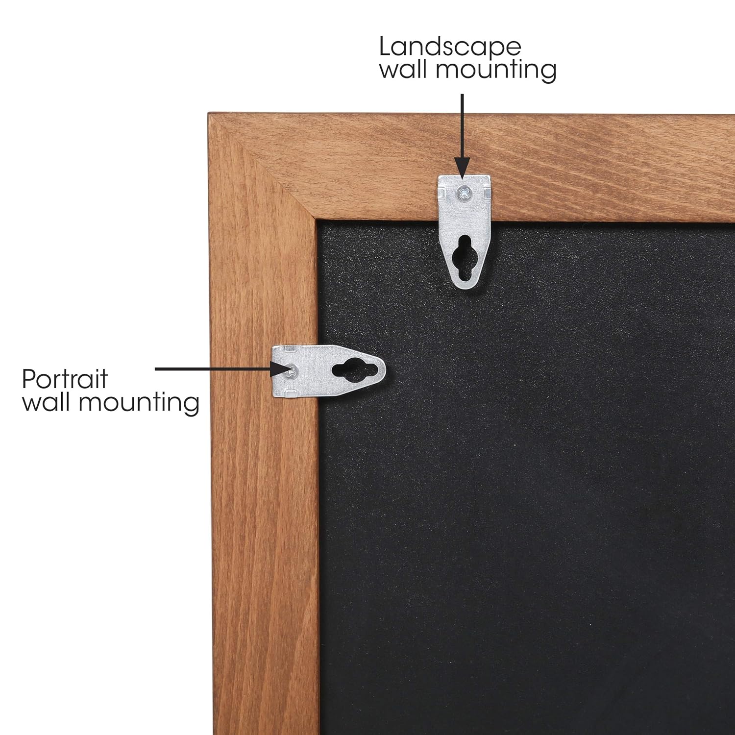 M&T Displays Slide-in Wood Frame with Double Sided Chalkboard for Ad Frame for Restaurant, Store, Office, Wedding, Party, Event, Home (Dark Wood, 11.70x15.50) - Image 6