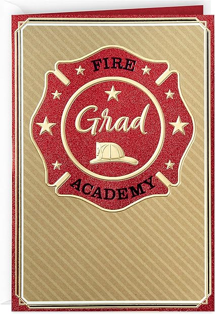 Amazon Hallmark Fire Academy Graduation Card Congratulations 