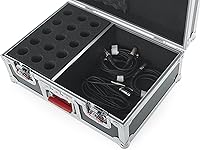 Vista 6 de Gator Cases G-TOUR Series - Carcasa con gotas de espuma para (15) micrófonos con cable y almacenamiento de accesorios (G-TOUR M15)