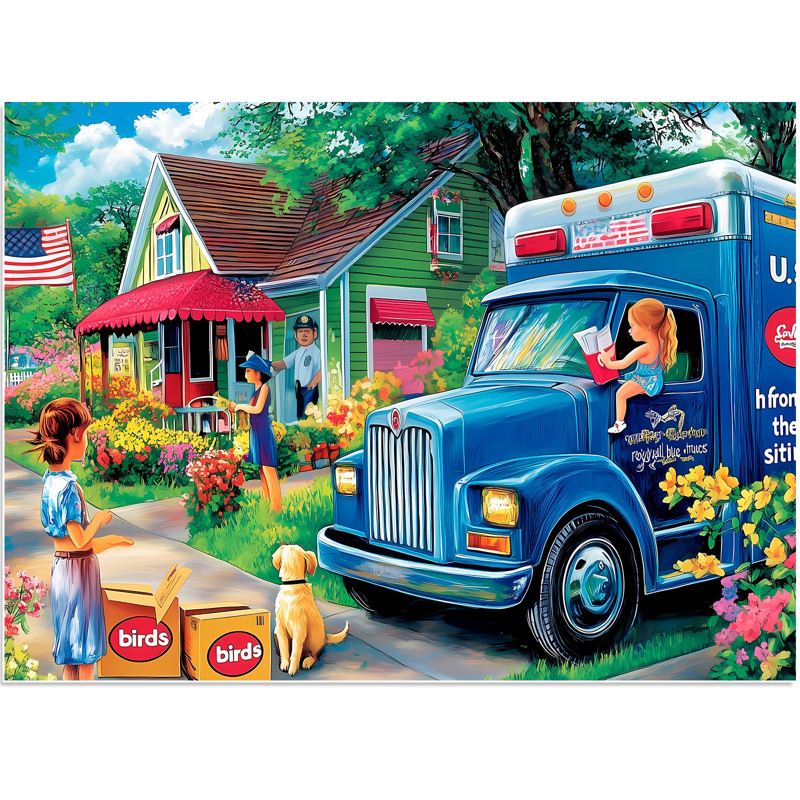 Jigsaw Puzzles 500 Pieces for Adults, 500 Pieces Puzzles for Adults Seniors, Challenging Puzzle Perfect for Game Night, Pieces Fit Together Perfectly Colorful Puzzle Gift for Friends 20.5 x 15 in