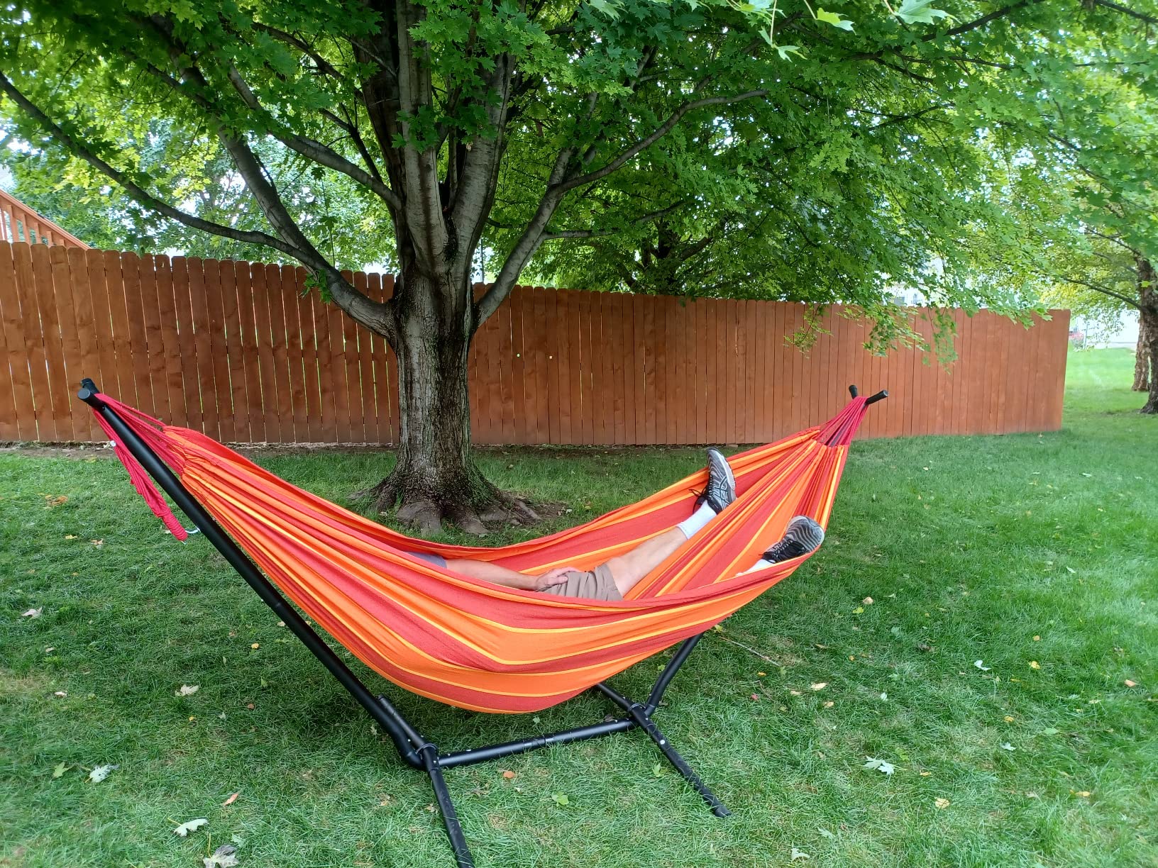 21/mo Finance SUNCREAT 2in1 Hammock Chair with Stand, 475 lbs Capacity, Heavy Duty Two