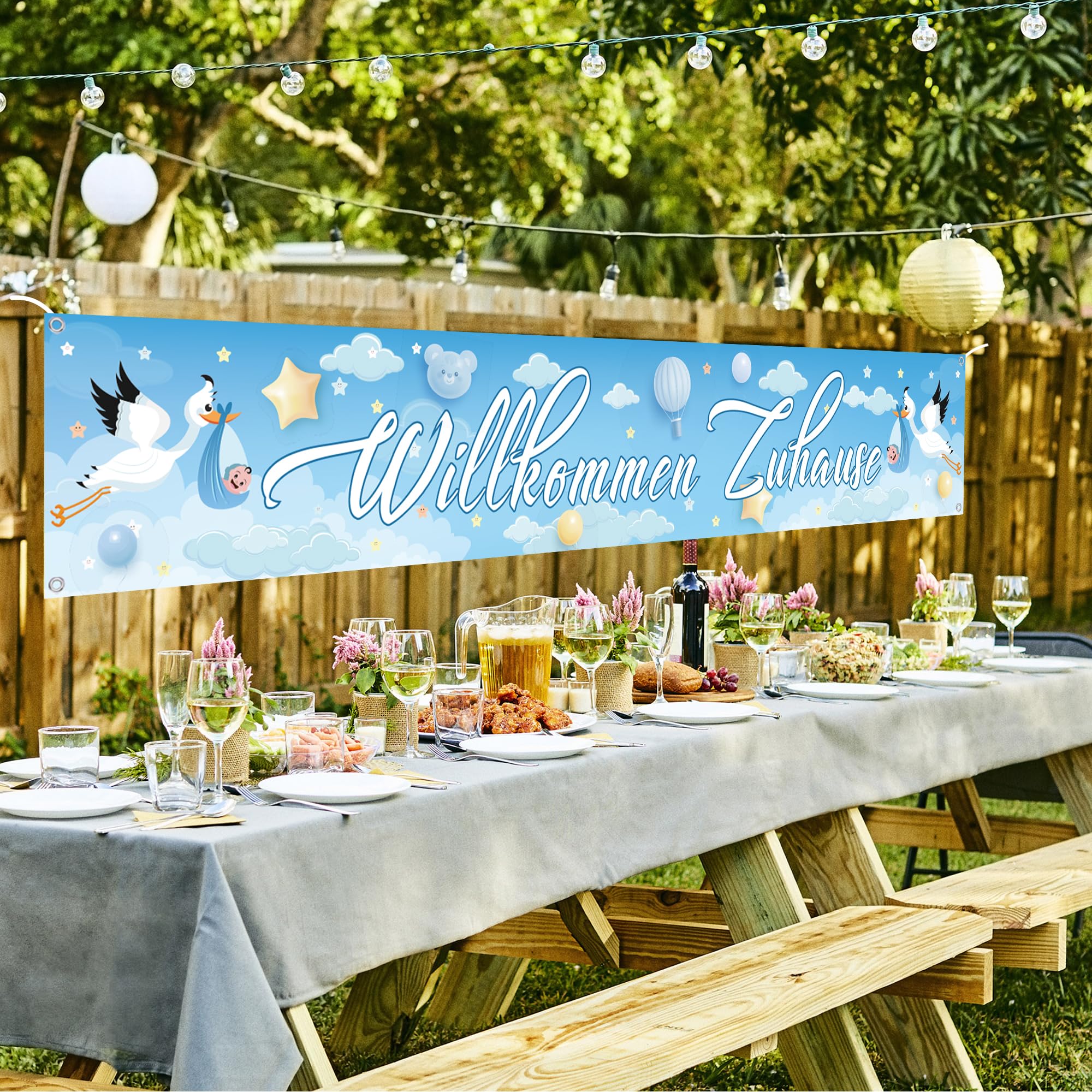 Benvenuto A Casa! Ghirlanda E Decorazioni Per Festa – Set Completo Per Neonato, Bambino E Ragazza – Ritorno In Famiglia