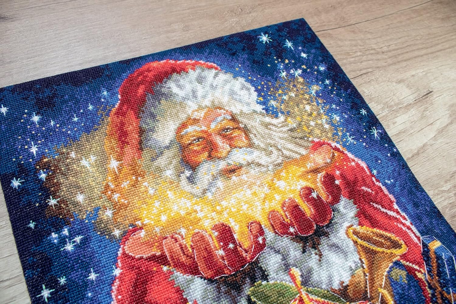 Letistitch Counted Cross Stitch Kit on Canvas Aida with Christmas Miracle. Perfect Pattern 11.42 * 11.81 inches L8049. Wonderful for Art & Craft Amateurs