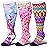 LEVSOX Wide Calf Compression Socks for Women Men Plus Size 15-20 mmHg Extra Large Knee High Support Sock for Nurses Pregnant Travel
