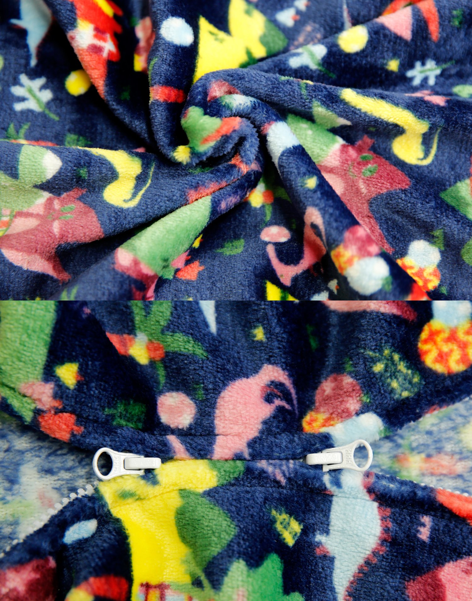 Vaenait Baby Kids Infant Sleeping Bag with Legs TOG 2.0 Soft Plush Fleece Wearable Blanket Pyjamas Navy Dino Park Sleep M - Image 3