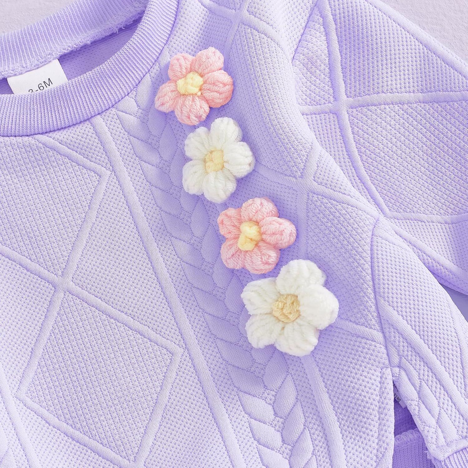 Toddler Baby Girl Outfits Long Sleeve Solid Sweatsuit Pants 2 Piece Clothes Fall Winter Infant Sweater Set 3M-5T - Image 5