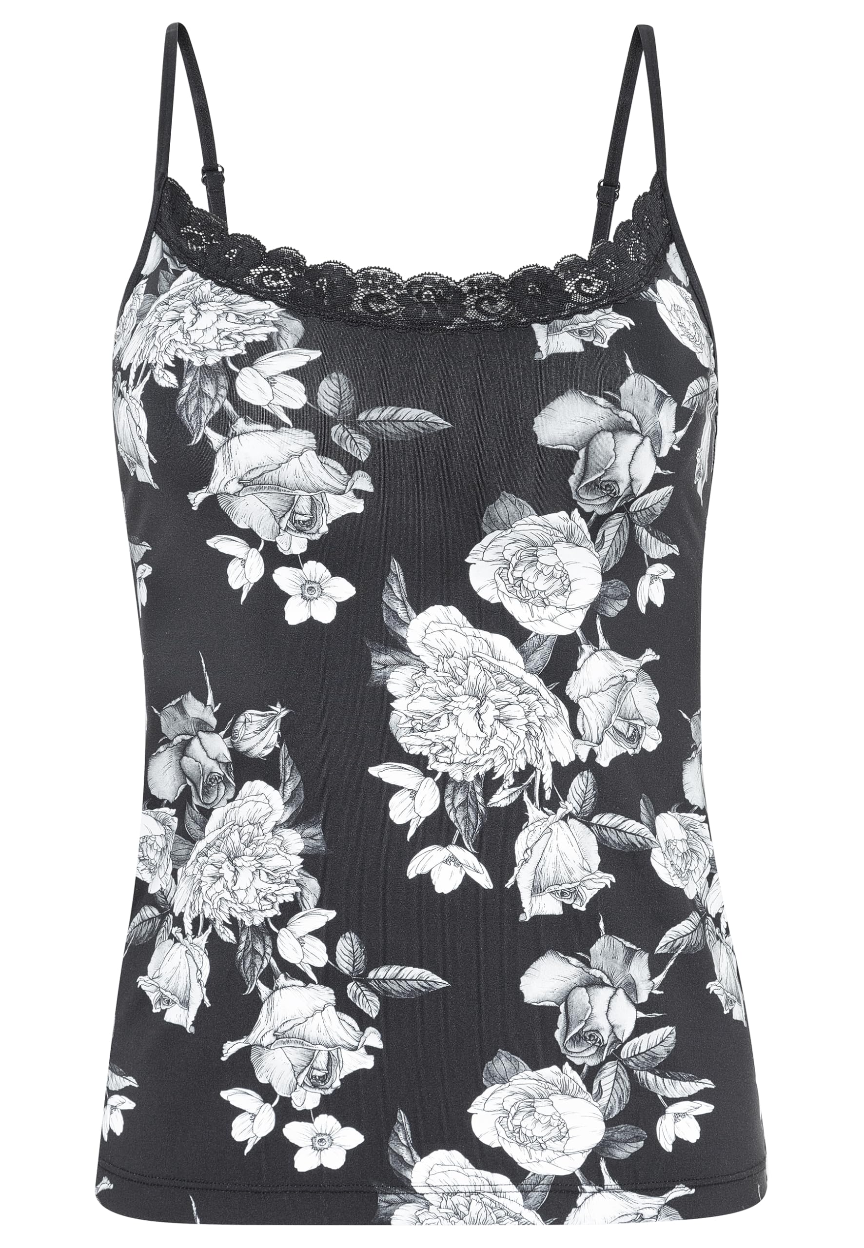 Jockey Women's Parisienne Camisole, Black Allover, S