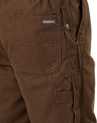 Berne Men's Heartland Insulated Washed Duck Bib Overall