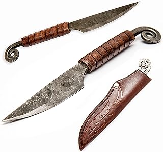Toferner Letter Opener Knife, Hand Forged Mail Envelope Slitter with Genuine Leather Case, Vintage Cutter with Hardened Blade, Hand Made Craft for Vintage Collection, Gift Idea for Men - Toferner
