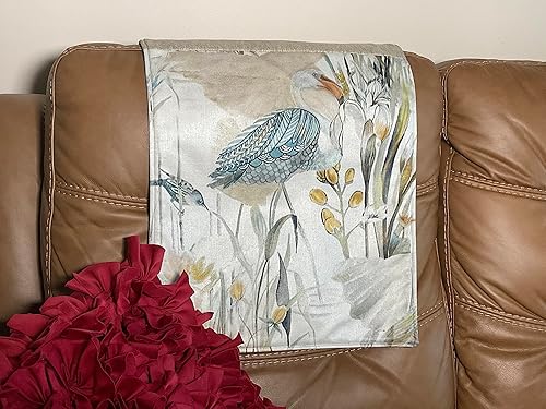 Headrest Cover with Swan Design Furniture Protector slipcover Sofas loveseats recliners Theater Chairs Office Chairs Tropical Home Decor Beach House