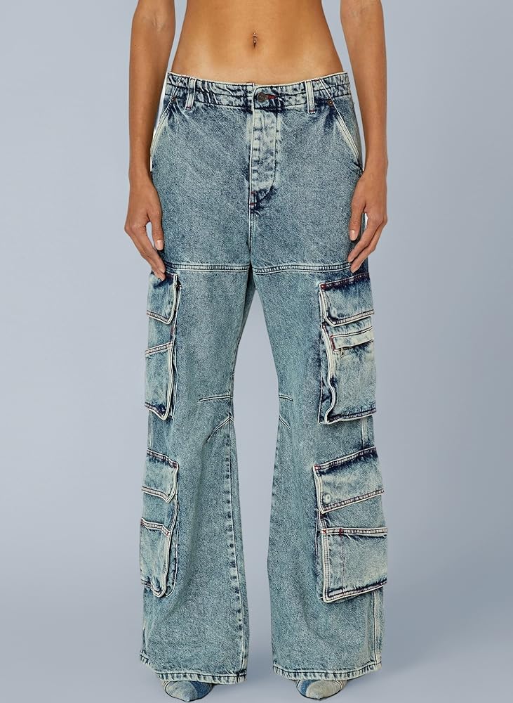 Amazon | (ディーゼル) DIESEL SS23 レディース デニム カーゴ