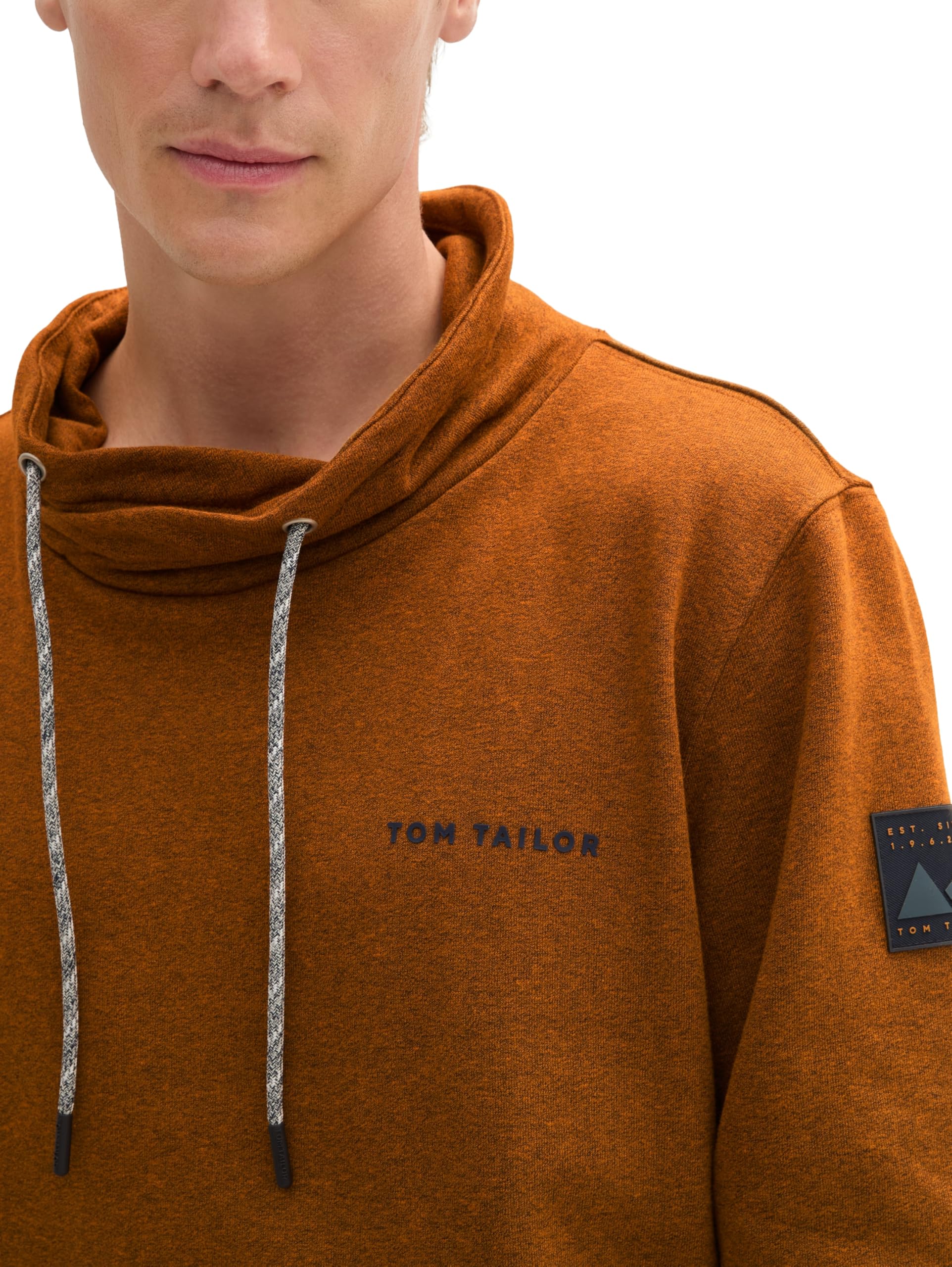TOM TAILOR Herren 1044003 Sweatshirt mit hohem Kragen