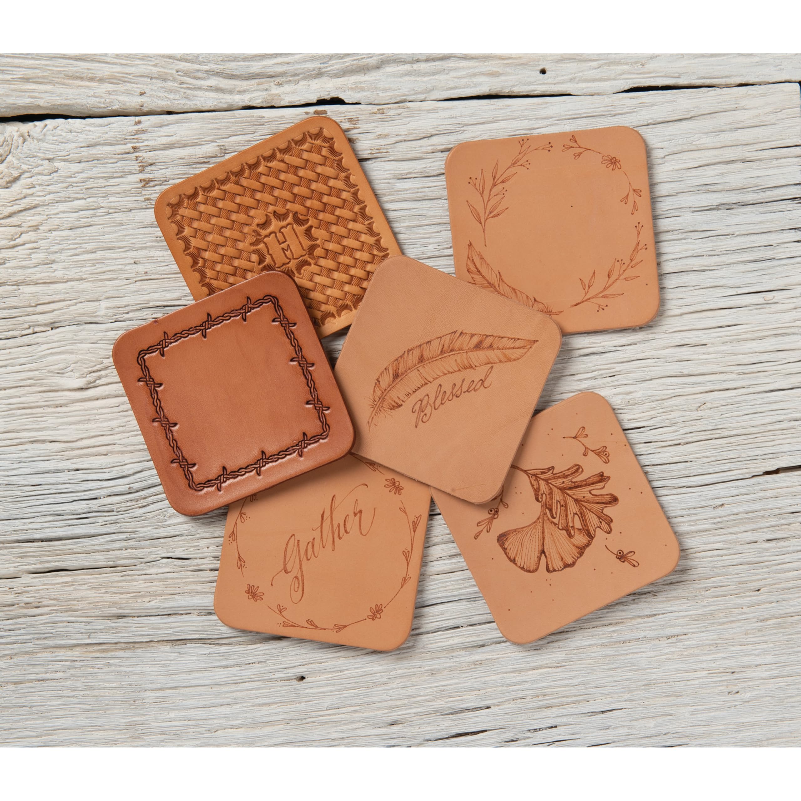Weaver Leather 2,5 cm duże litery alfabet skórzany zestaw do stemplowania