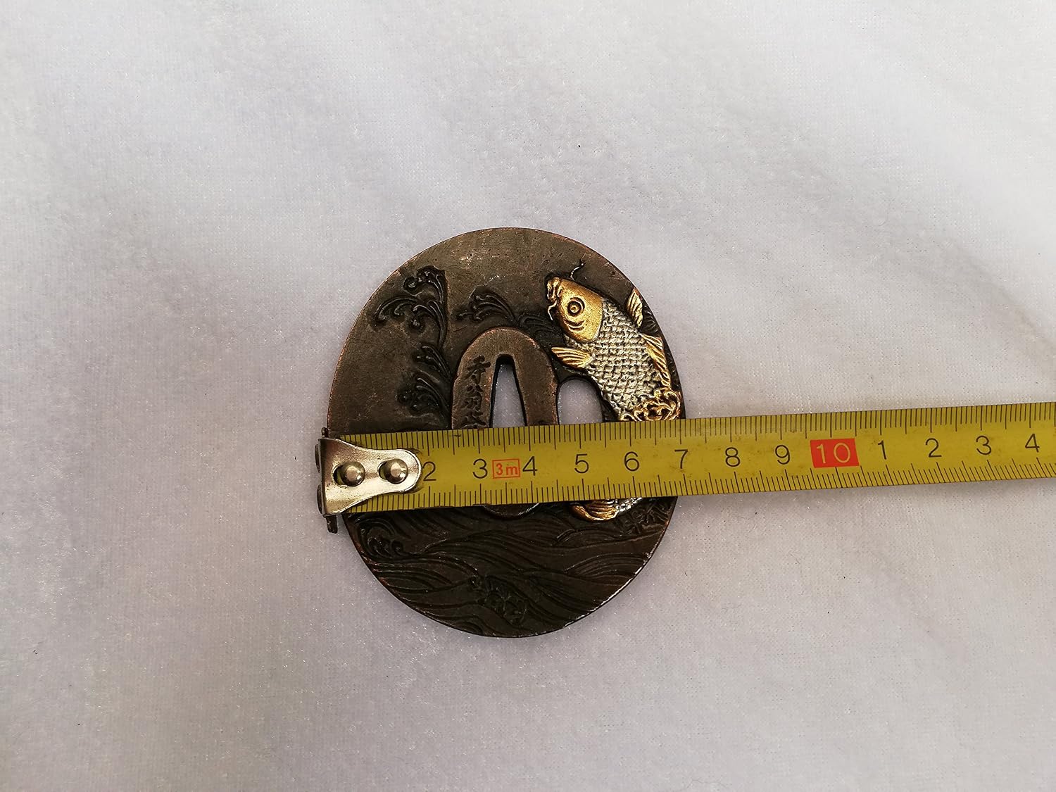 Japanese Sword (SEPPA-HABAKI-ITO) Gold-Plating Copper 001-009Menuki Fuchi-Kashira Tsuba