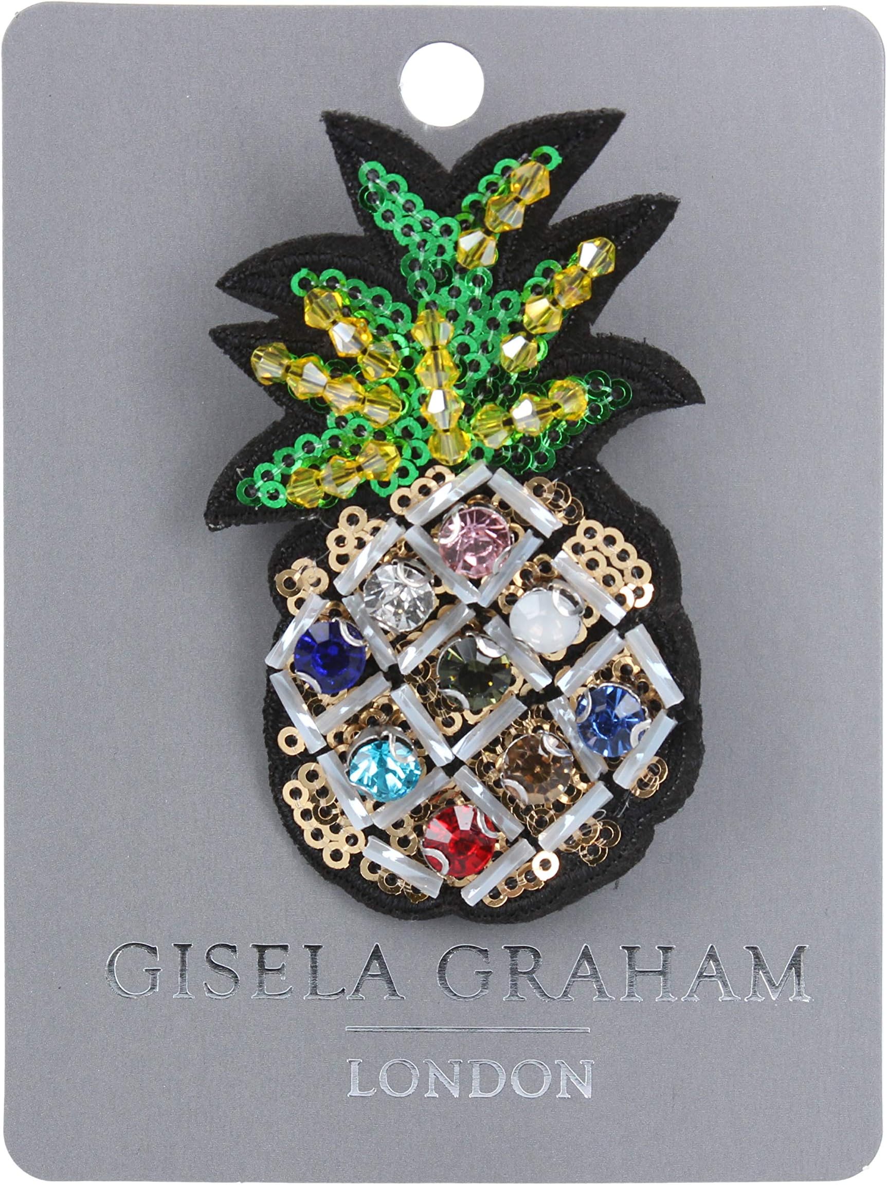 Gisela Graham Jewelled Pineapple Brooch