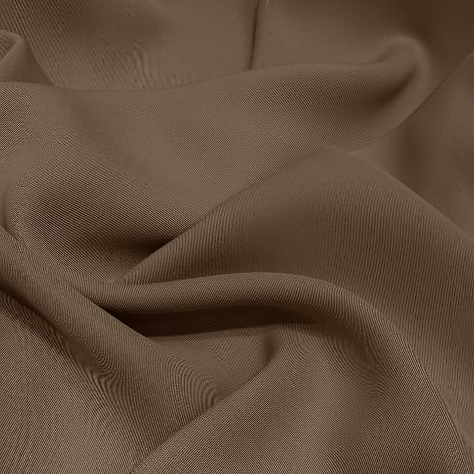 Tecido texturizado fino de peso médio 250GSM por jarda para roupas femininas, calças, saias e tecido de decoração de casa para costura (24# café, 5 jardas)