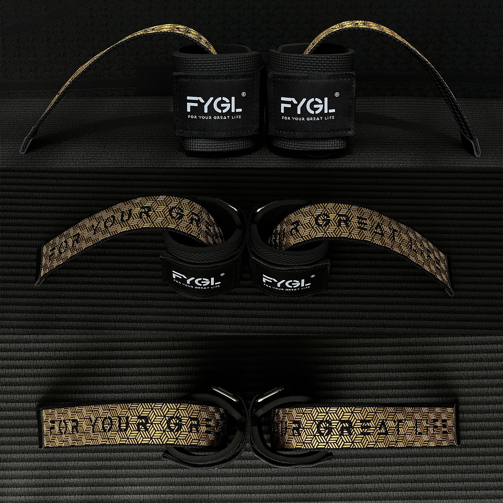 Amazon.co.jp: FYGL ウェイトリフティング用リフティングストラップ