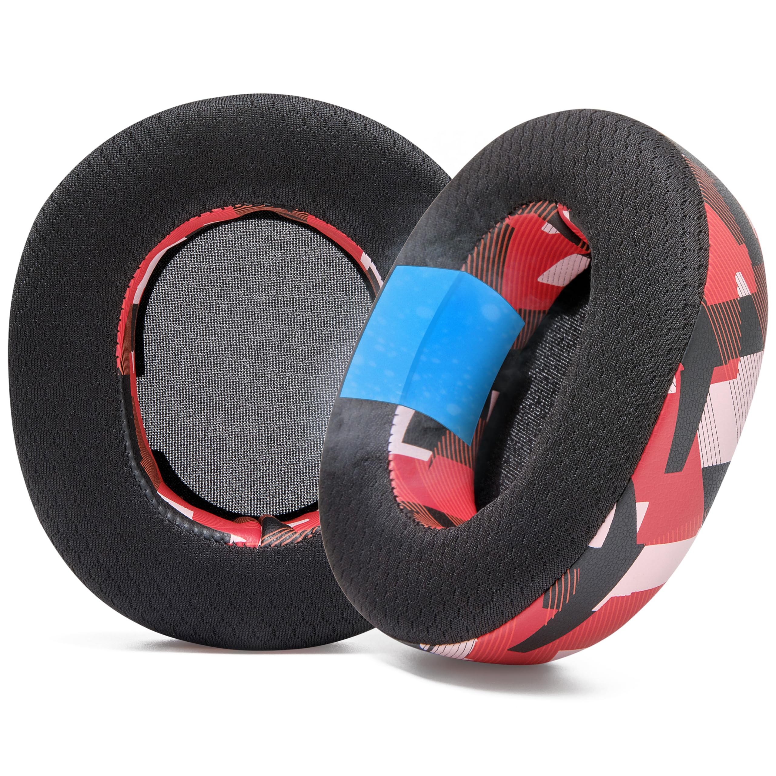 WCFreeze Nova Pro Wireless - Cooling Gel Ear Pads ONLY for Arctis Nova Pro Wireless (Does not fit other models) Made by Wicked Cushions, Improved Sound Isolation | Red Prism