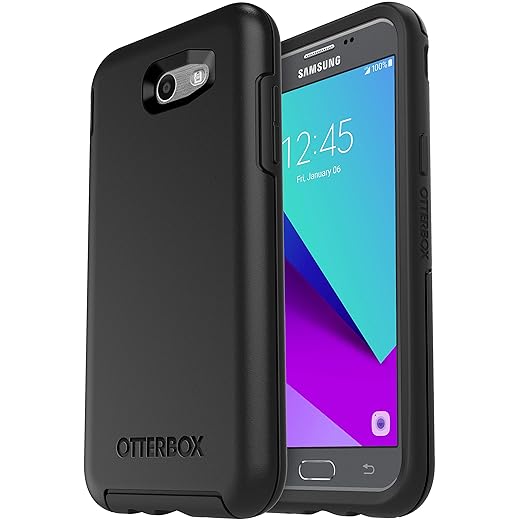 OtterBox Symmetry Case for Samsung Galaxy J3(2017)/Galaxy Express Prime 2/Galaxy Amp Prime 2/Galaxy Sol 2/Galaxy J3 Emerge/Galaxy J3 Prime/Galaxy J3 Luna Pro - Non-Retail Packaging - (Black)