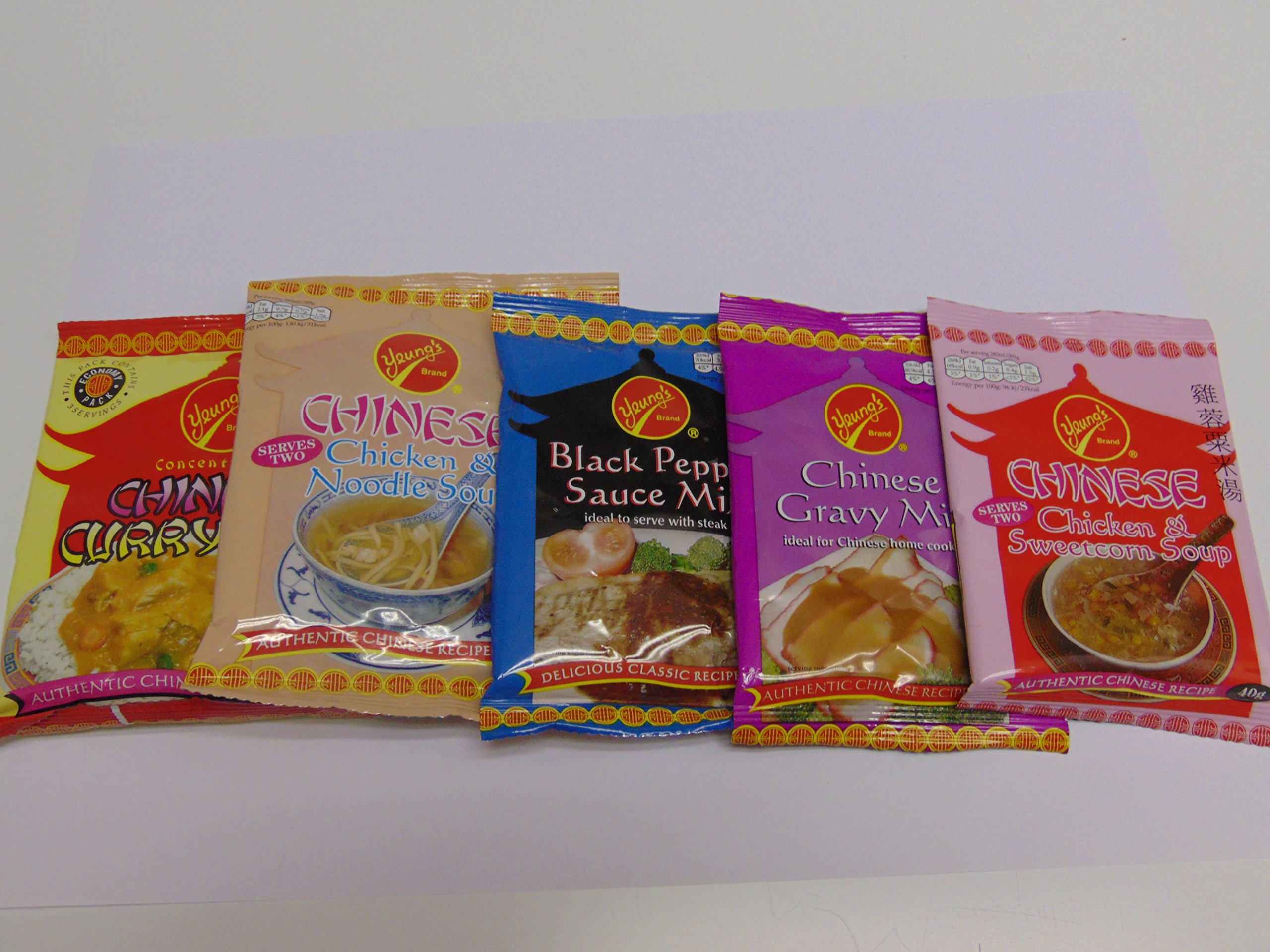 Yeungs Multipack mix Includes 5 packs of Sauce and Soup Mix 350g