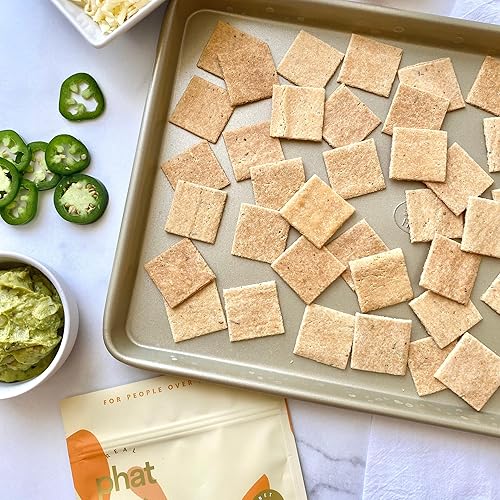 Vista 27 de Real Phat Foods - Galletas de harina de almendras y romero - Galletas keto bajas en carbohidratos y sin gluten - Paquete de 3 (romero)