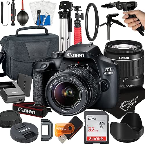 Canon Eos 4000D / Rebel T100 Dslr Camera With 18-55Mm