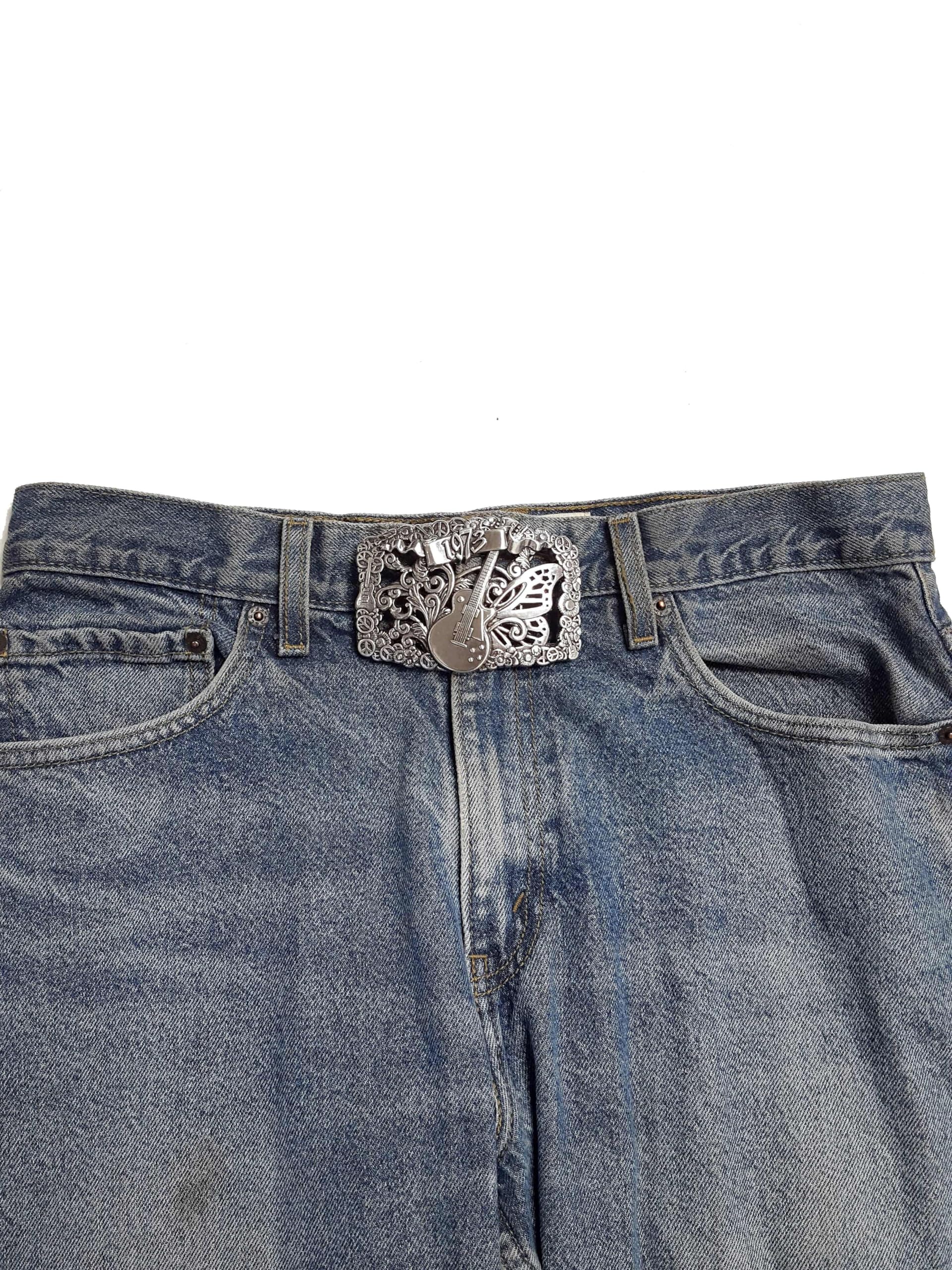 Axesoria Guitar, Butterfly, Peace and Daisy Belt Buckle