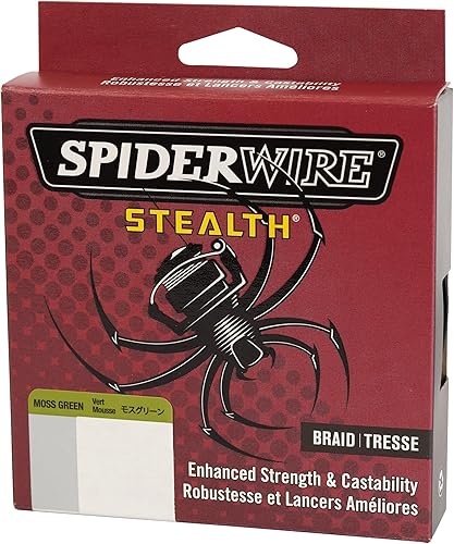 Miniatura 5 de Spiderwire Stealth Braid 3000 Yardas Verde musgo,Azul,Camo,Amarillo alta visibilidad,Translúcido,2-Amarillo alta visibilidad,Verde musgo - Stealth