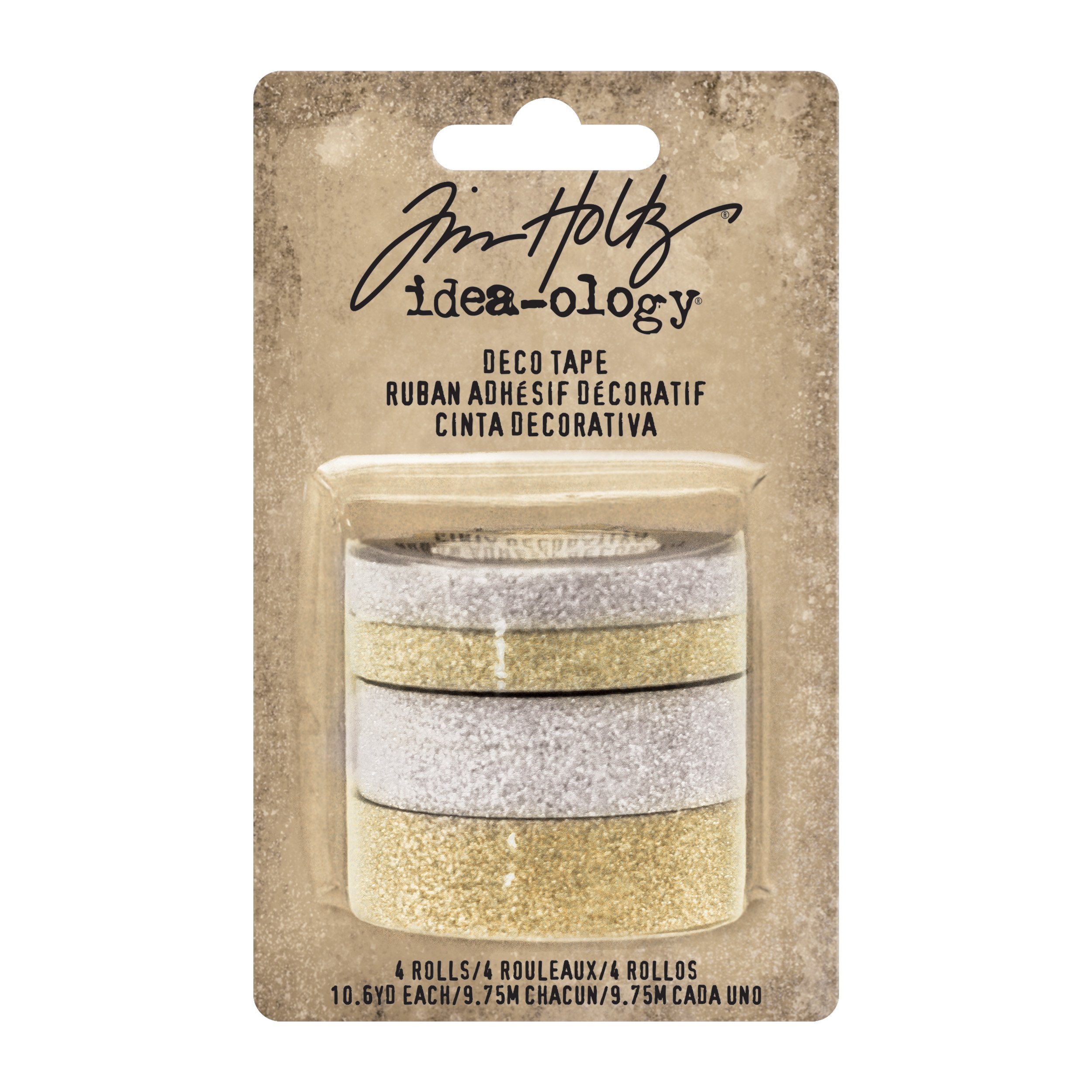 Advantus TH93282 Idea Ology Design Tape (4 Pack), 10 yd, Silver & Gold, Assorted