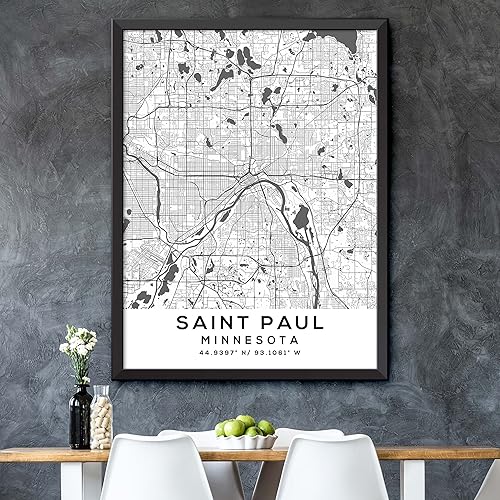 Miniatura 5 de Mapa de Saint Paul, Minnesota, Light 2 (12x16)