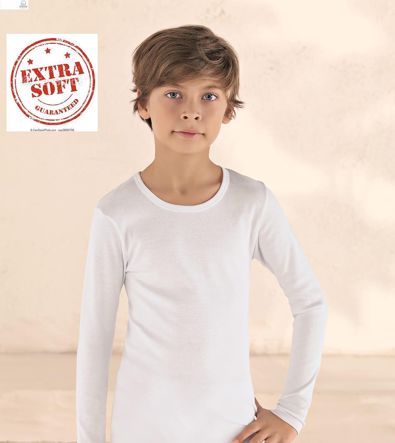 Brix 4 Pack Boys Long Sleeve Shirts Cotton Basic Tees Youth Layering T-Shirts Tagless - Image 7