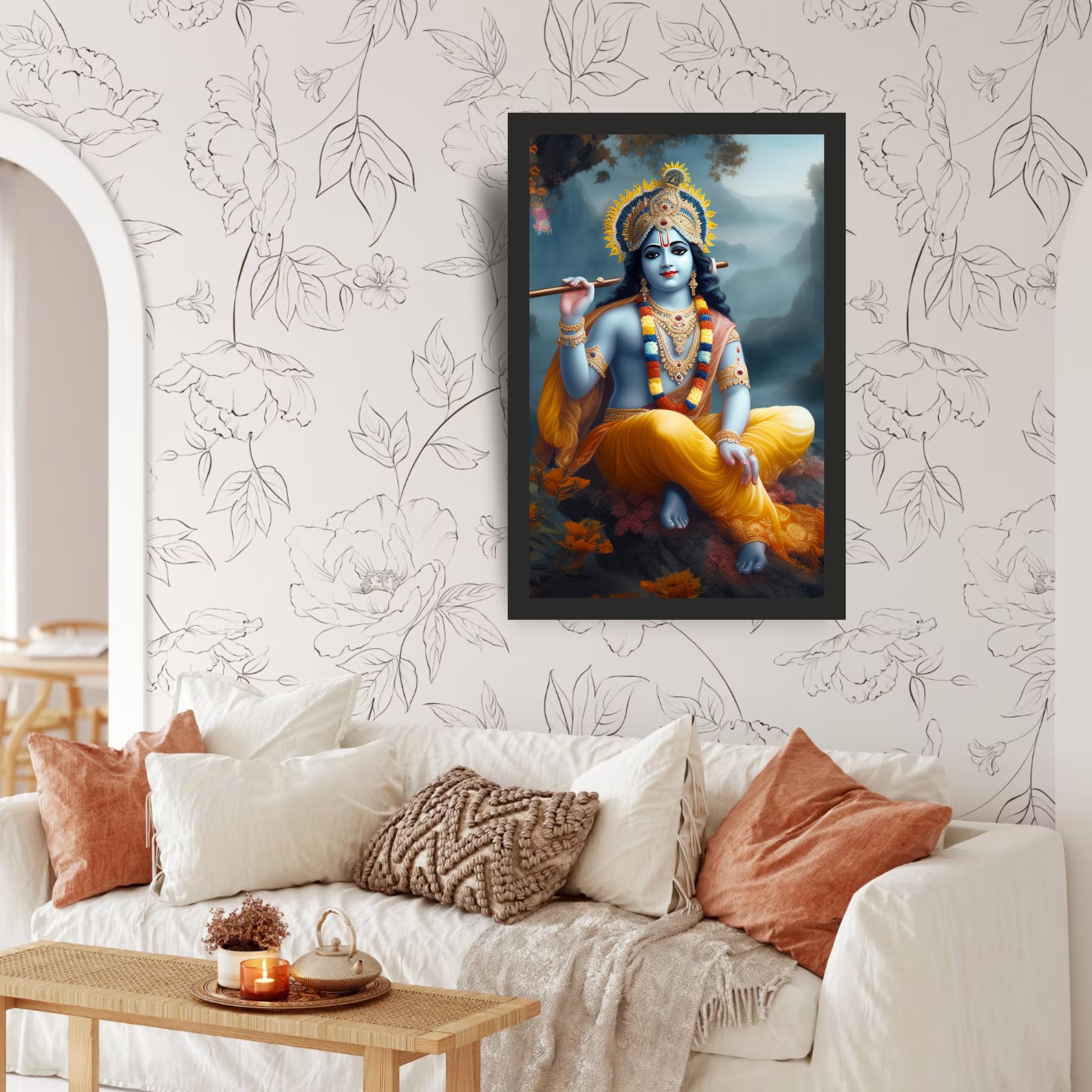 Gracious Krishna Wall Art - 16x24