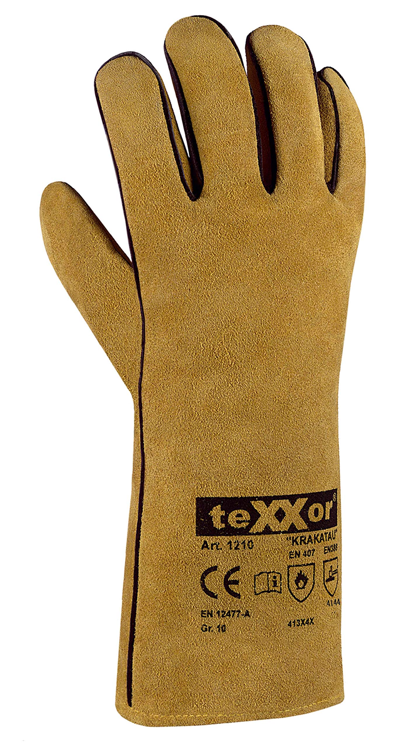 (6 Paar) teXXor Handschuhe Schweißerhandschuhe KRAKATAU 6 x beige XL/10