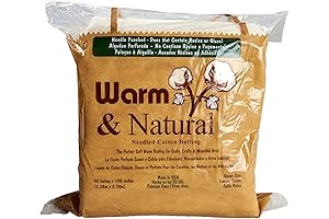 Warm and Natural Cotton Batting Queen Size