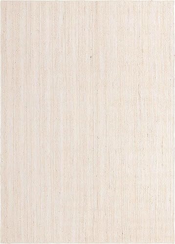 Miniatura 9 de Unique Loom Colección Jute Trenzado - Alfombra de área Dhaka (7' 1" x 10' Rectángulo, Blanco)