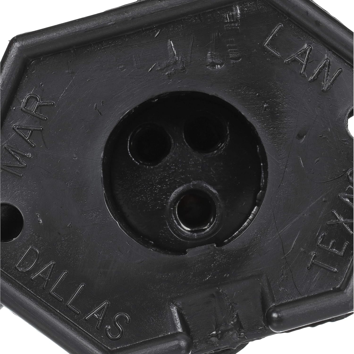 Attwood 14350-3 Medium-Duty Trolling Motor Connector, Female Receptacle, Boat Side, Weather Cover, Face Plate, 12-Volt DC (Pack of 6)