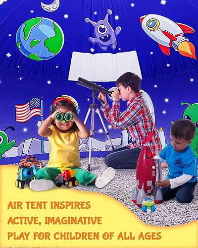 Miniatura 4 de Skywin Tienda de campaña inflable para niños (77 x 50 pulgadas), perfecta para juegos imaginativos sociales o individuales, tienda de campaña