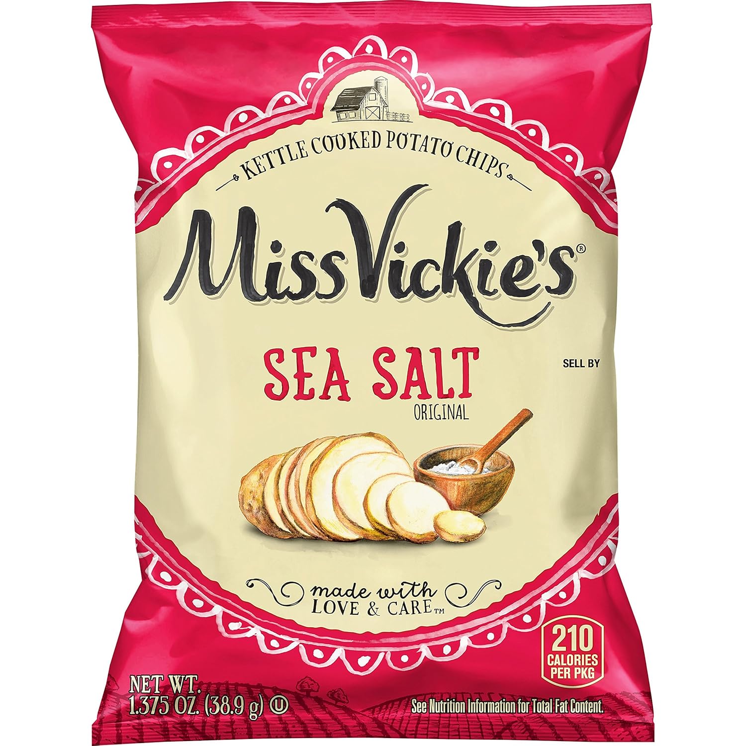Amazon.com: Miss Vickie's Sea Salt Flavored Kettle Cooked Potato Chips ...