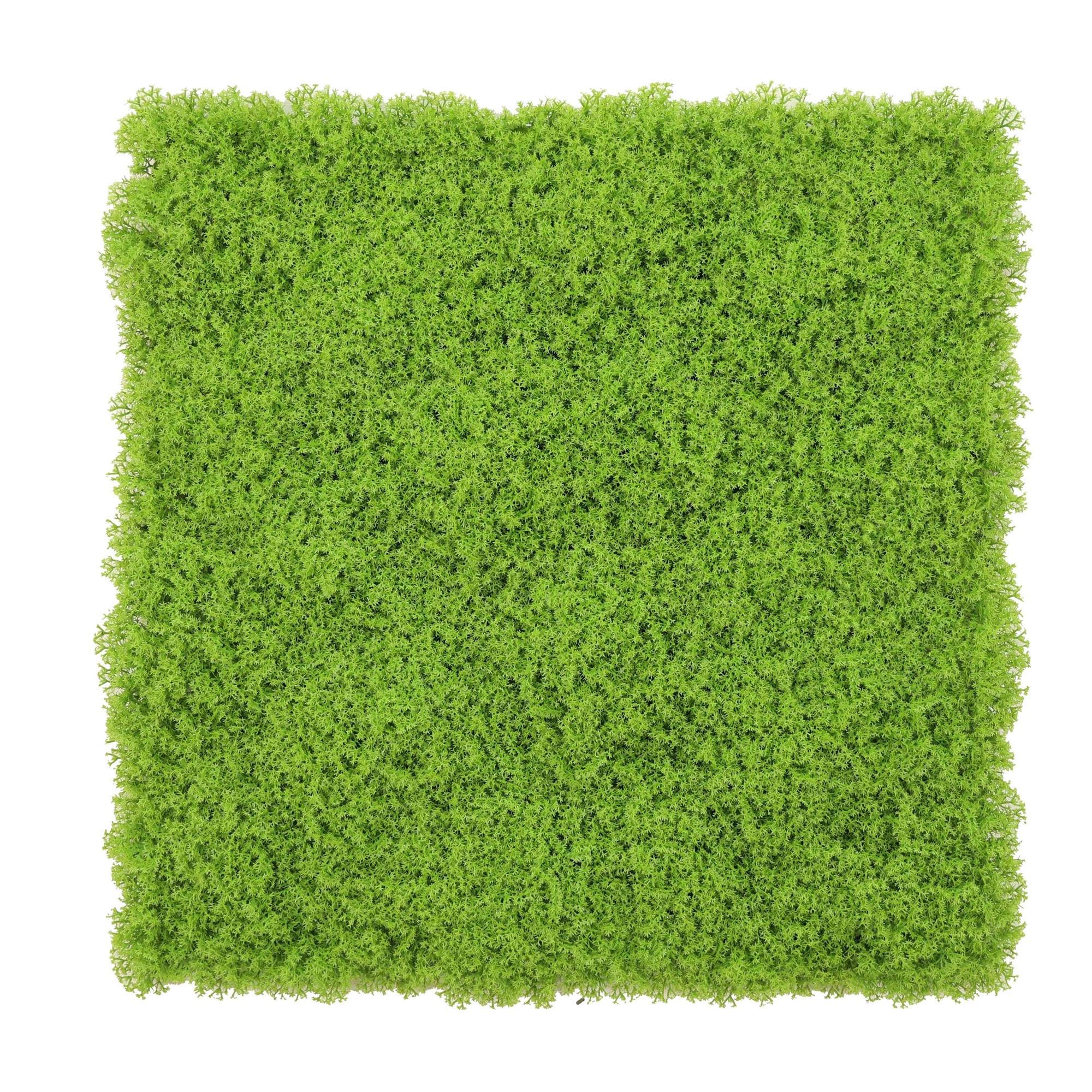 Haie artificielle verticale pour décoration de balcon et terrasse Well Home vert luxuriant