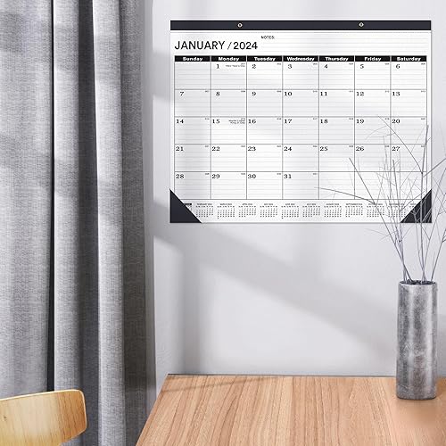 Miniatura 6 de OLUPAND Calendario de escritorio 2024-2025 grande, 22 x 17, calendario de escritorio grande 2024 (enero de 2024 a junio de 2025), calendario de
