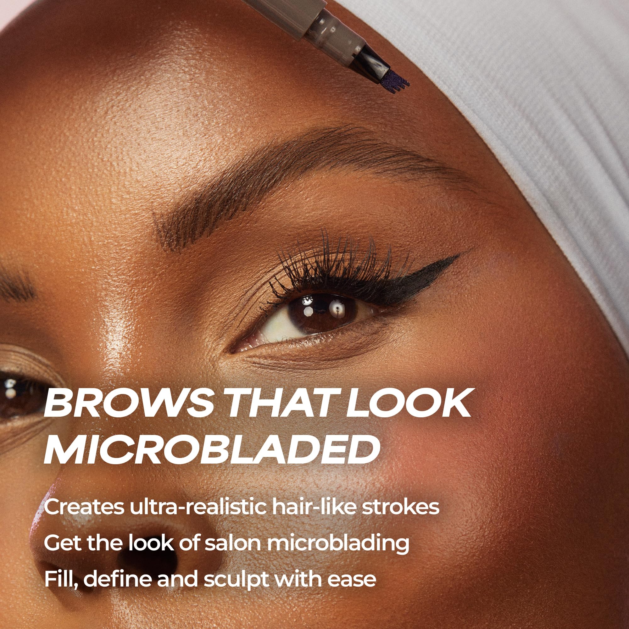 MCoBeauty, Tattoo Brow Microblading Eyebrow Pen, Ink Brow Pen, Medium Dark Shade, Easy to Apply, Ink-Like Formula - Image 3