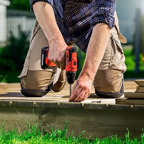 Miniatura 4 de NoCry Rodilleras ligeras de casa y jardín con cojín de goma EVA impermeable, recubrimiento interno suave y facilidad de ajuste con tiras de velcro