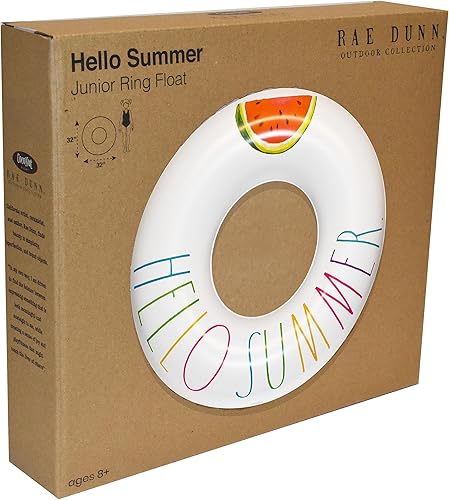 Miniatura 6 de Rae Dunn x CocoNut Float Junior Ring Float - Balsa inflable de 32 pulgadas y tubo interior de agua duradero - Conducción estable para fiestas de