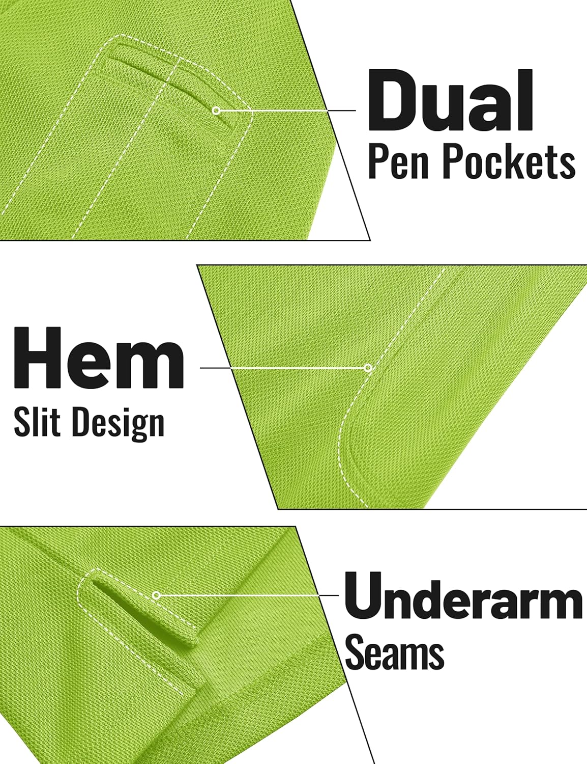 TACVASEN Men's Long Sleeve Polo Shirts Quick Dry Tactical Golf Collared Lightweight Work Breathable Moisture Wicking Outdoor - Image 4