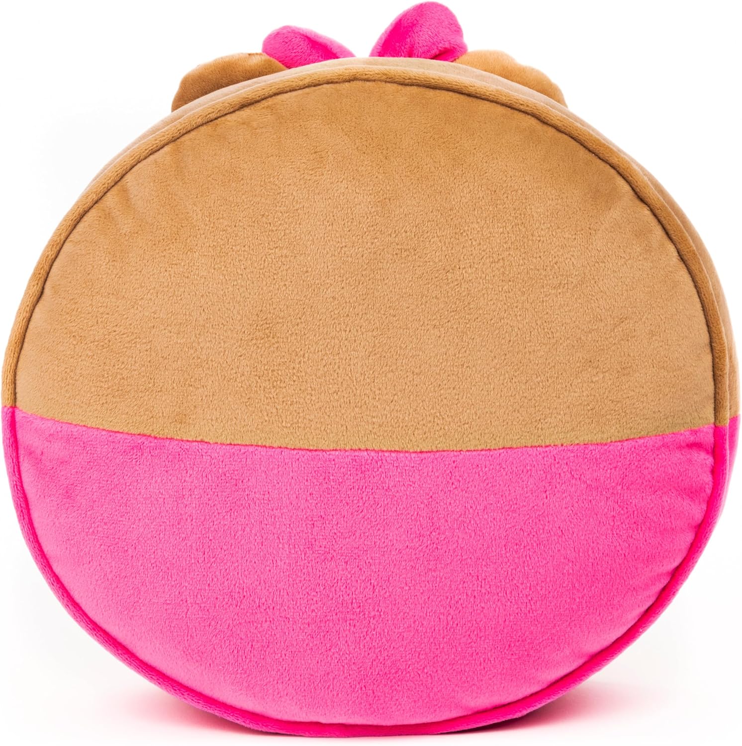 GUND LINE Friends Choco Round Body Pillow Soft Plush, Brown and Pink, 12”