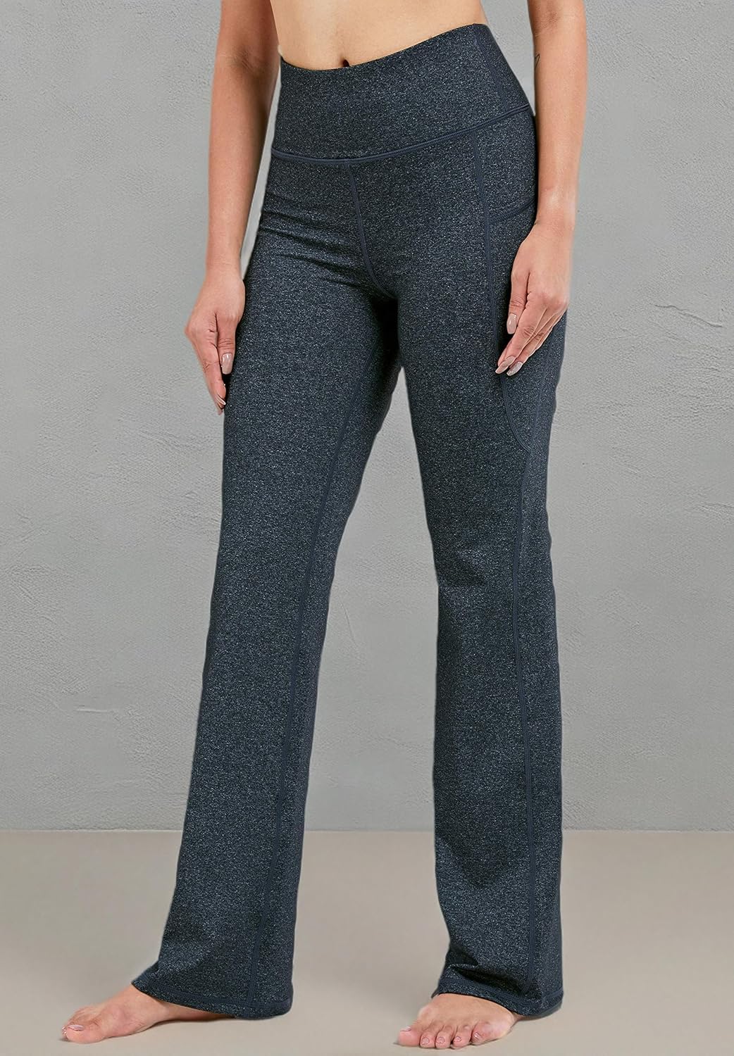 28"/30"/32"/34" Inseam Women's Bootcut Yoga Pants Long Bootleg High-Waisted Flare Pants with Pockets - Image 7