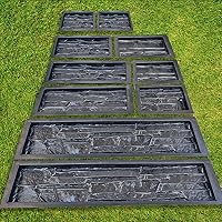 Vista 7 de 5 moldes de plástico ABS de 0.079 in para pared de yeso de hormigón, baldosas de cemento de piedra, molde de losa de cemento de pared, moldes