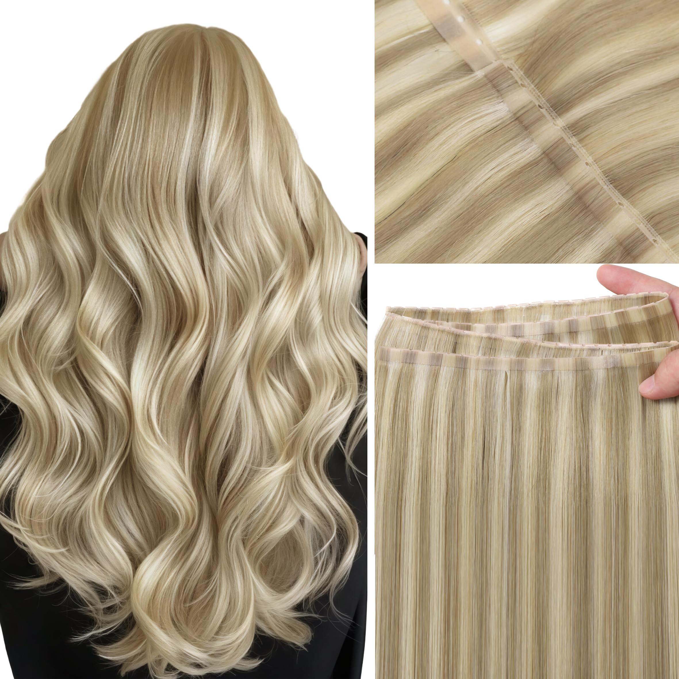 Amazon.com : LOXXY Double Layered PU OVO Human Hair  display picture 1