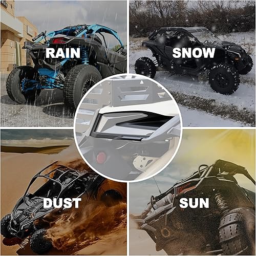 Miniatura 8 de SAUTVS Cubierta de luz trasera derecha del lado del pasajero, luz de freno trasera, panel de bisel para Can-Am Maverick X3 XDS XRS Max Turbo R